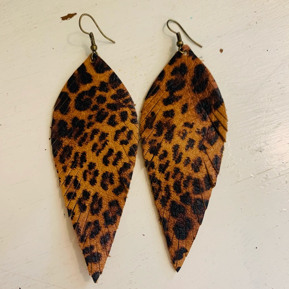 Leopard earrings